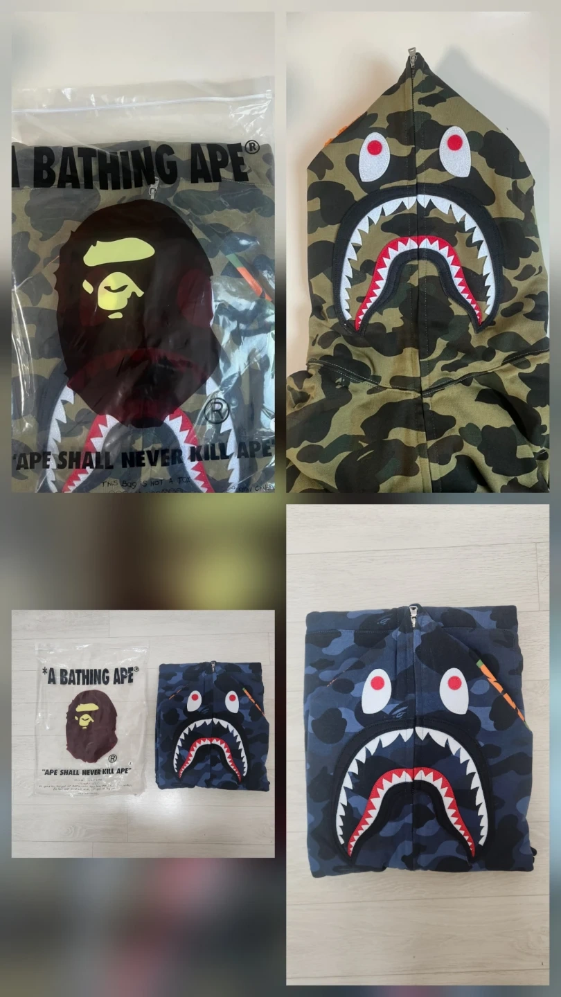 베이프 샤크후드 청계&녹계 L