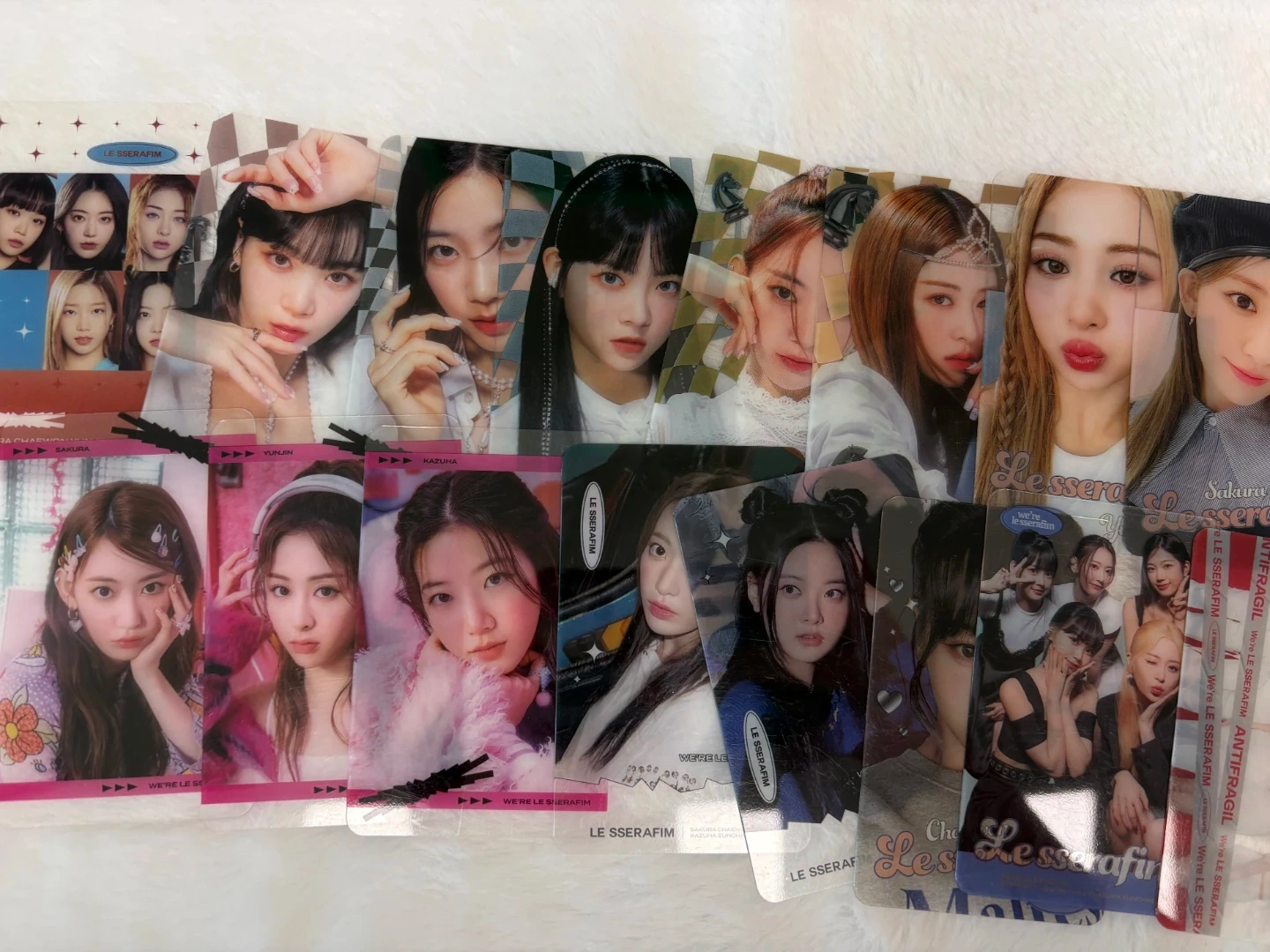 르세라핌 포토카드 투명포카