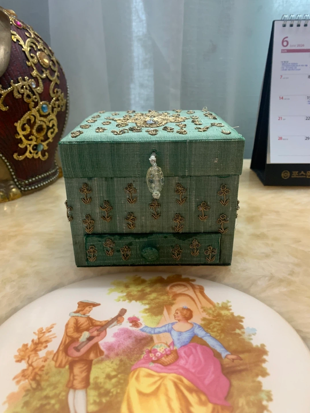 자수 수입 보석함