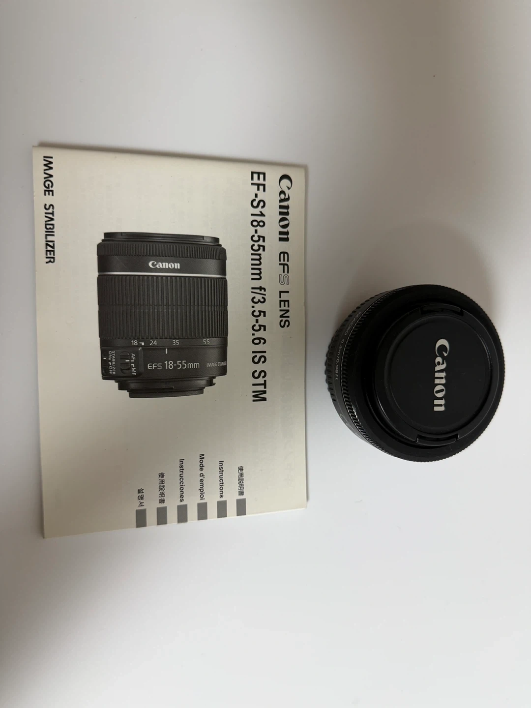 캐논 팬케이크 단렌즈 EF-S 18-55mm F3.5-5.6 IS STM 렌즈