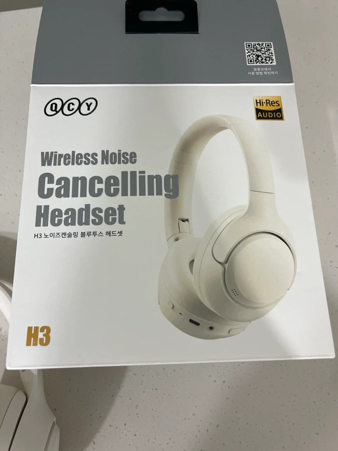 QCY H3 노이즈캔슬링 무선 헤드셋 화이트