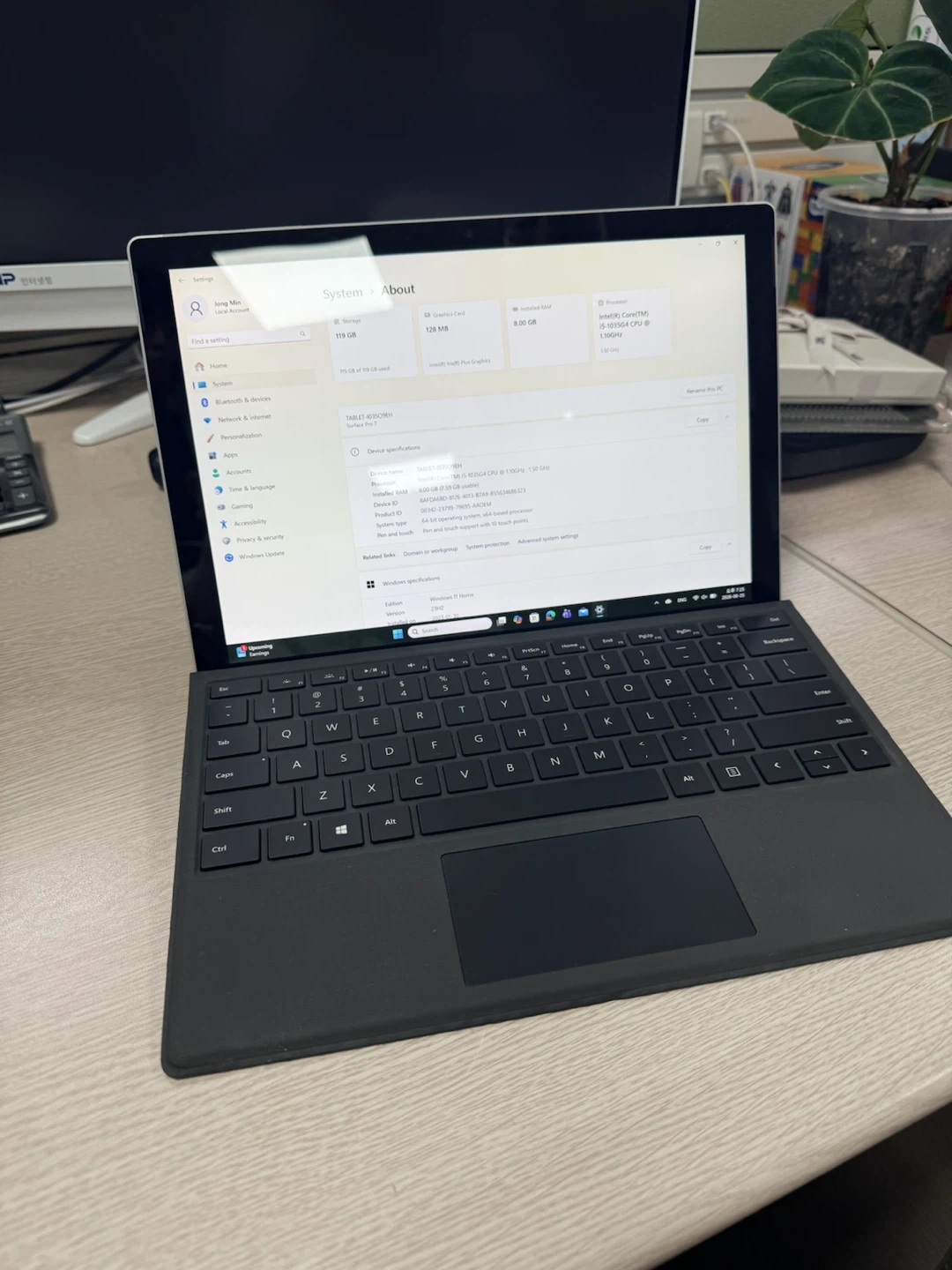 마이크로소프트 서피스 프로 7 i5 8GB 128GB