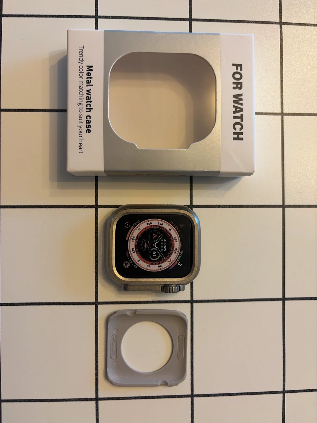 애플워치 울트라 메탈 워치 케이스 44mm 티타늄