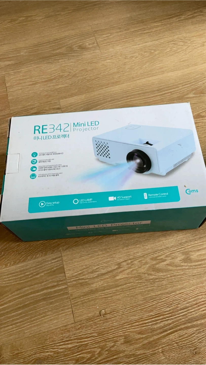 Coms RE342 미니 LED 프로젝터