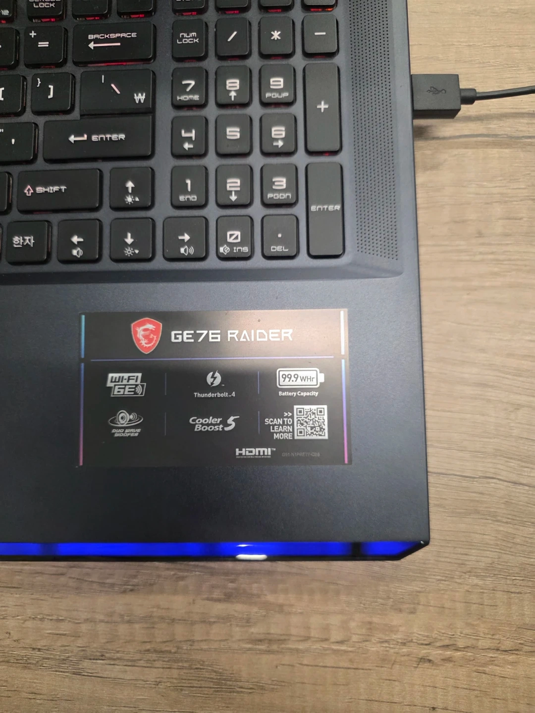 MSI GE76 Raider 11UG / i7-11800H / RTX3070 / 17.3형 360Hz 게이밍 노트북