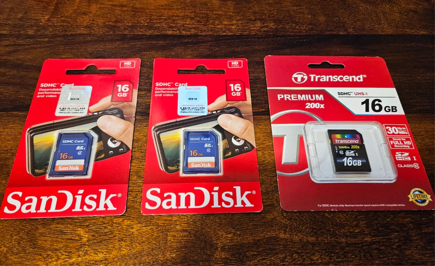 샌디스크 트랜센드 SD카드 16GB 팝니다