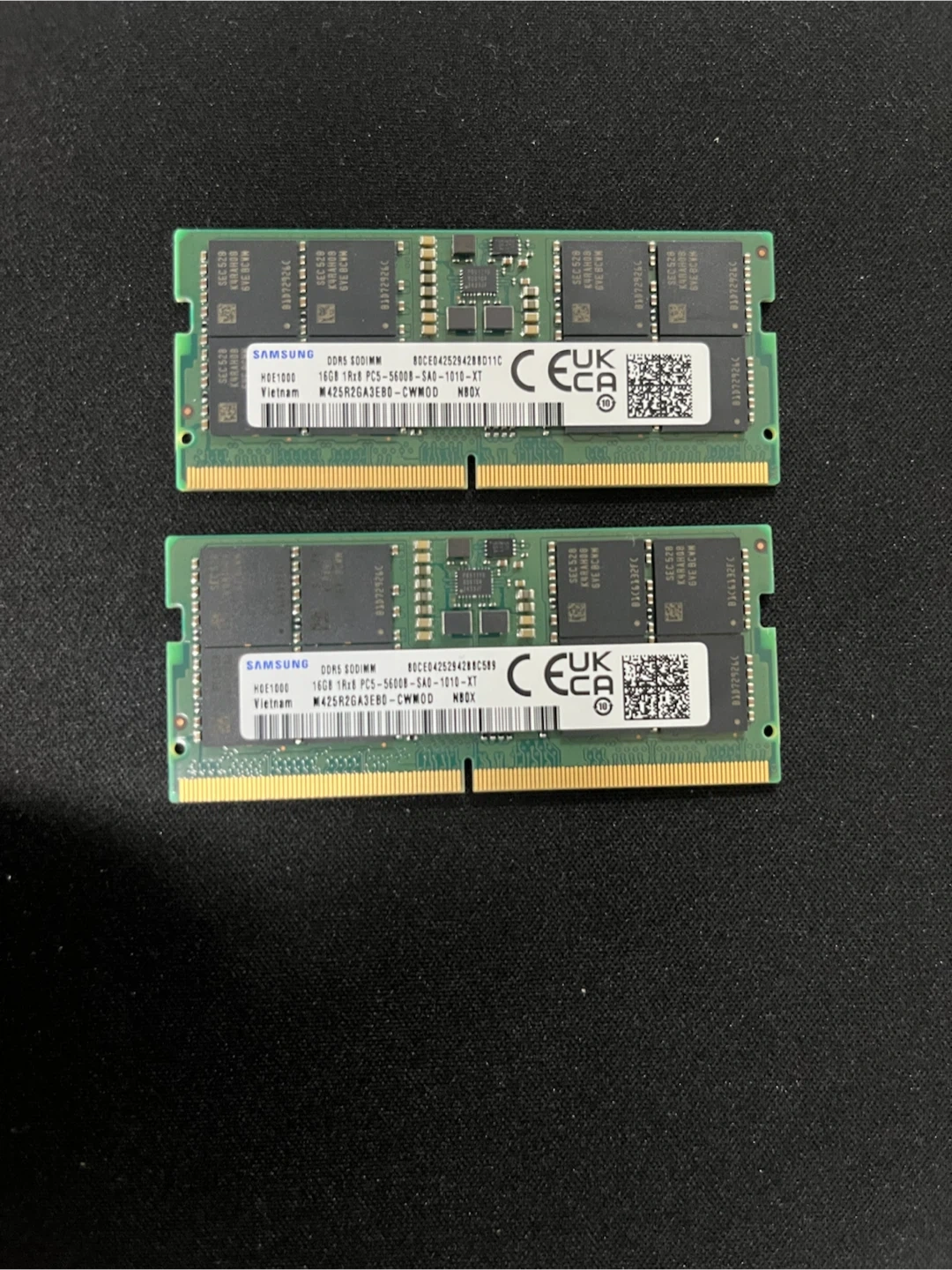 삼성 DDR5 5600MHz 32gb 노트북 램 팝니다