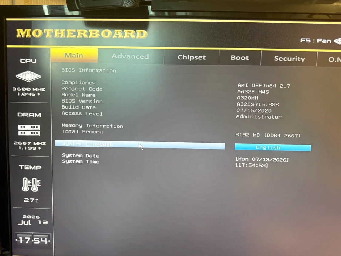 컴퓨터 PC AMD라이젠5 3500X + GTX1660