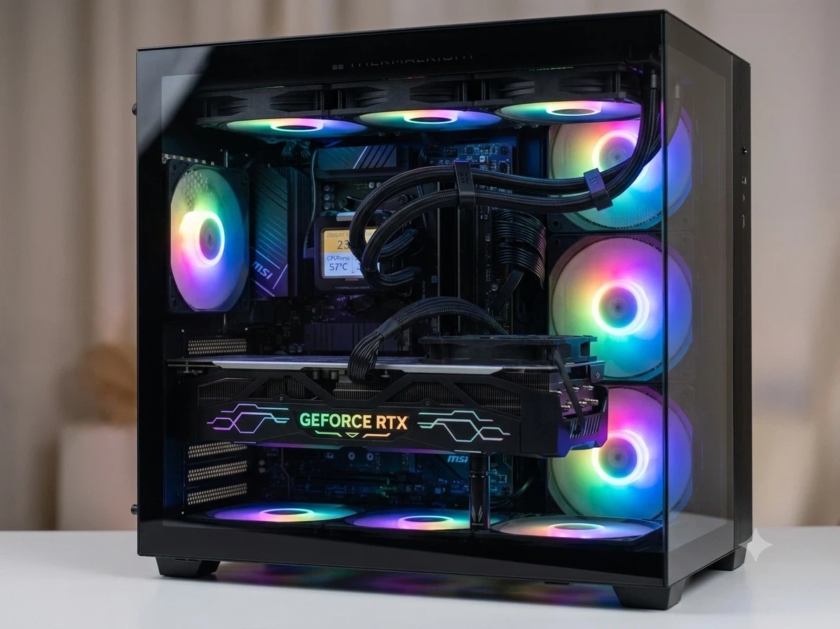 커스텀 수랭 PC 본체 4080super 판매합니다.