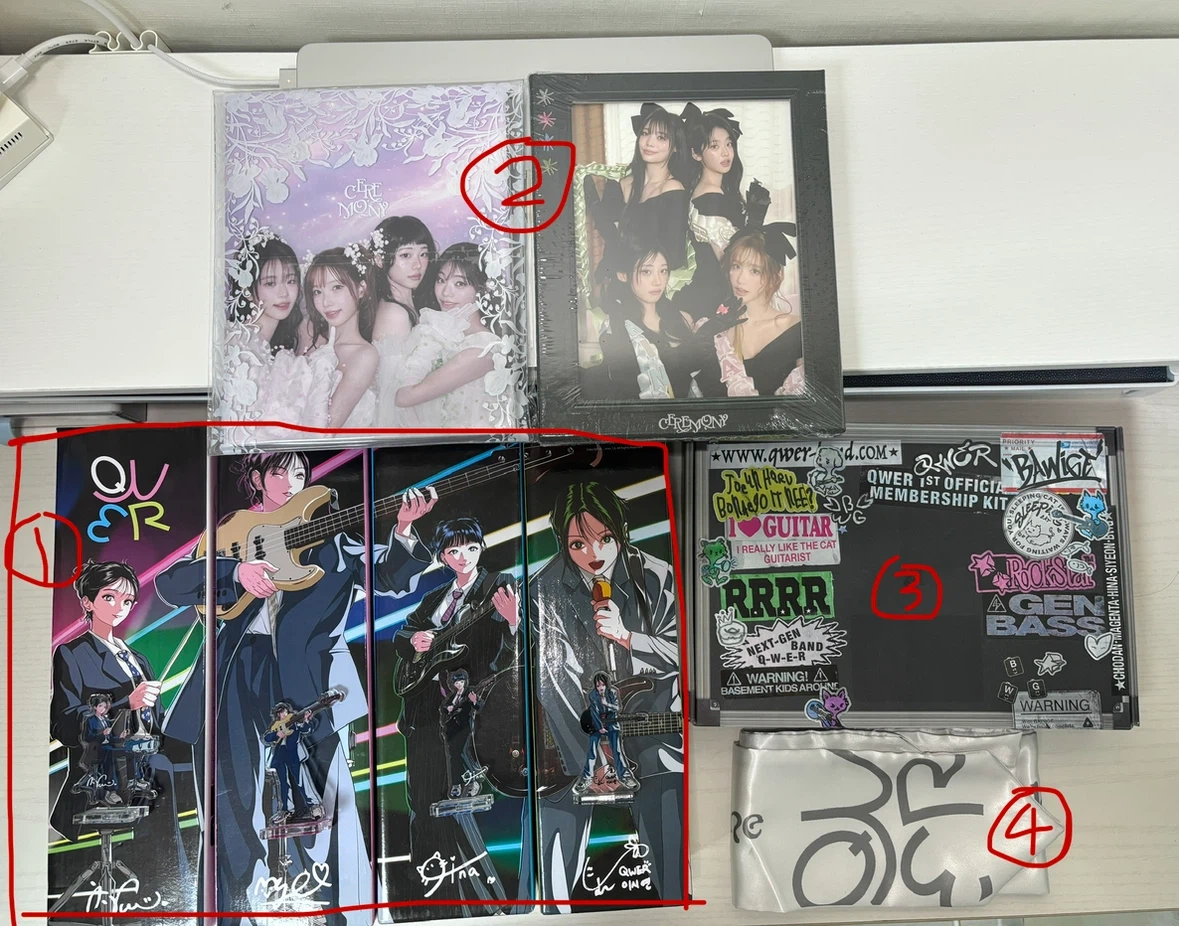 QWER 굿즈 정리합니다