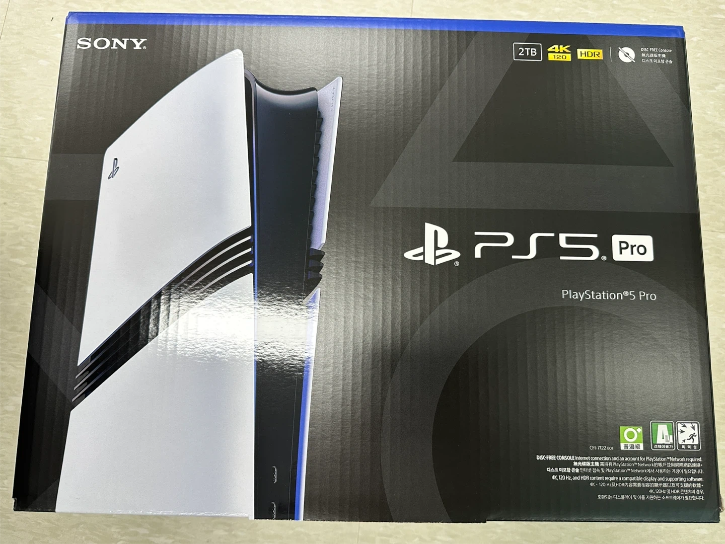 소니 플레이스테이션 PS5 Pro 콘솔 미개봉