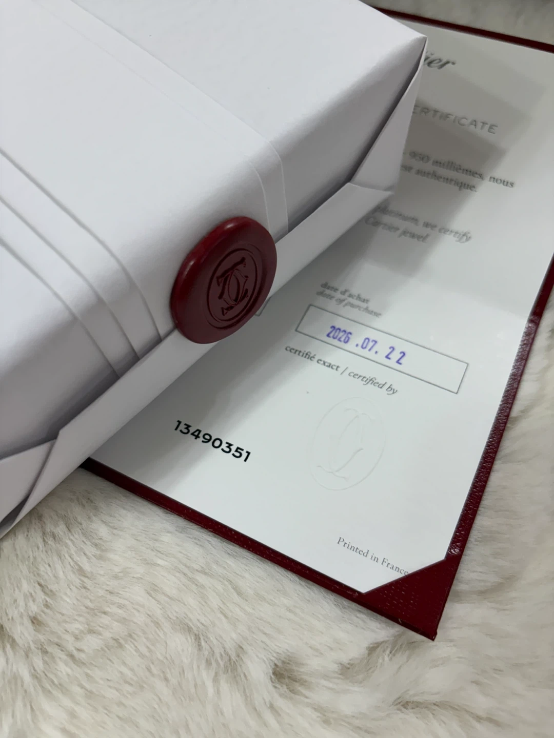 (미개봉 새상품풀셋) 까르띠에 다무르 목걸이 화이트골드 스몰 260만원, 26년7월구입