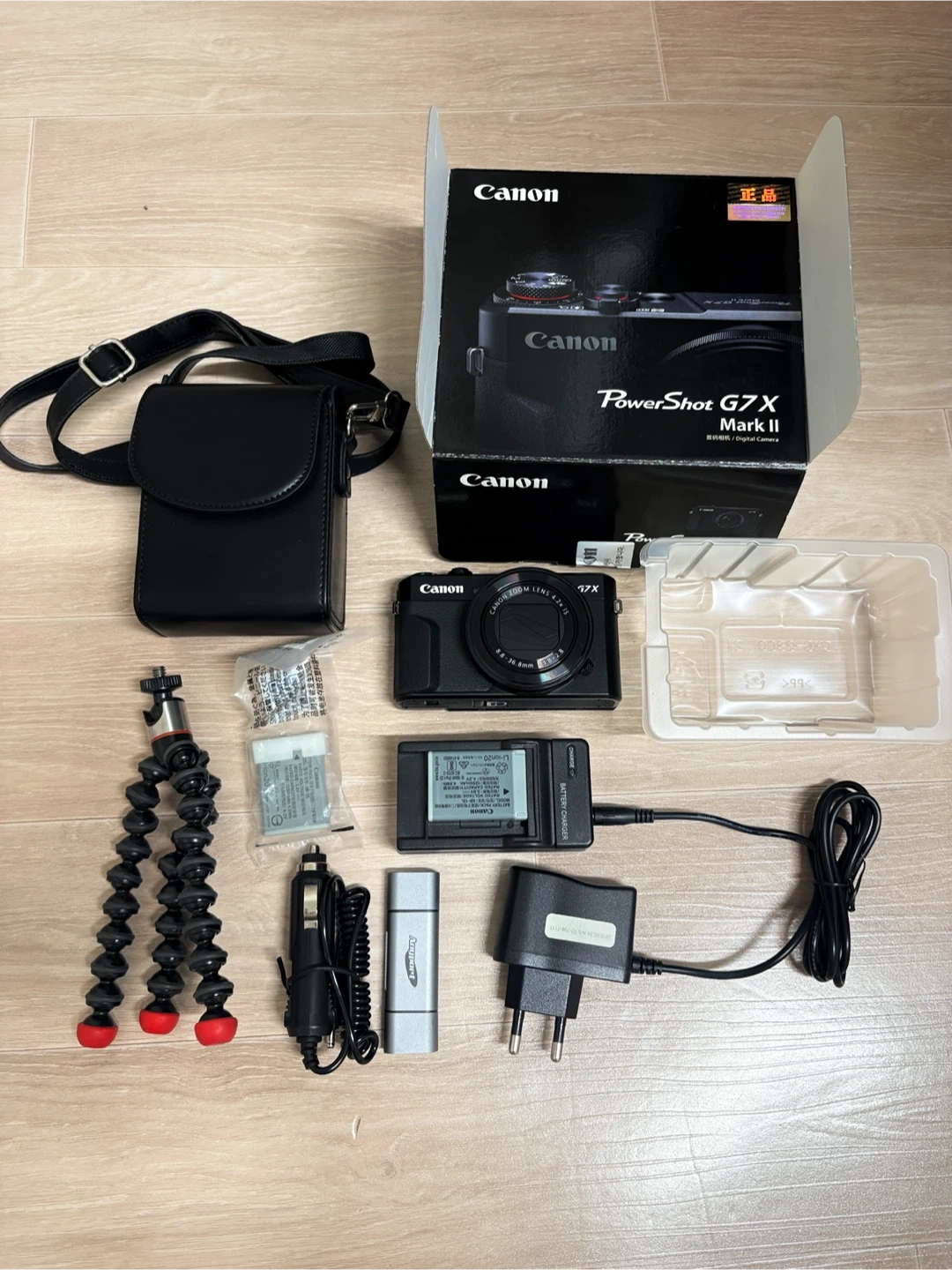 캐논 G7X MARK II 카메라 풀박스 구성