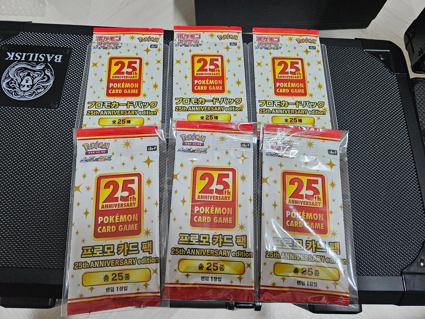 포켓몬 25주년 미개봉 프로모 6팩