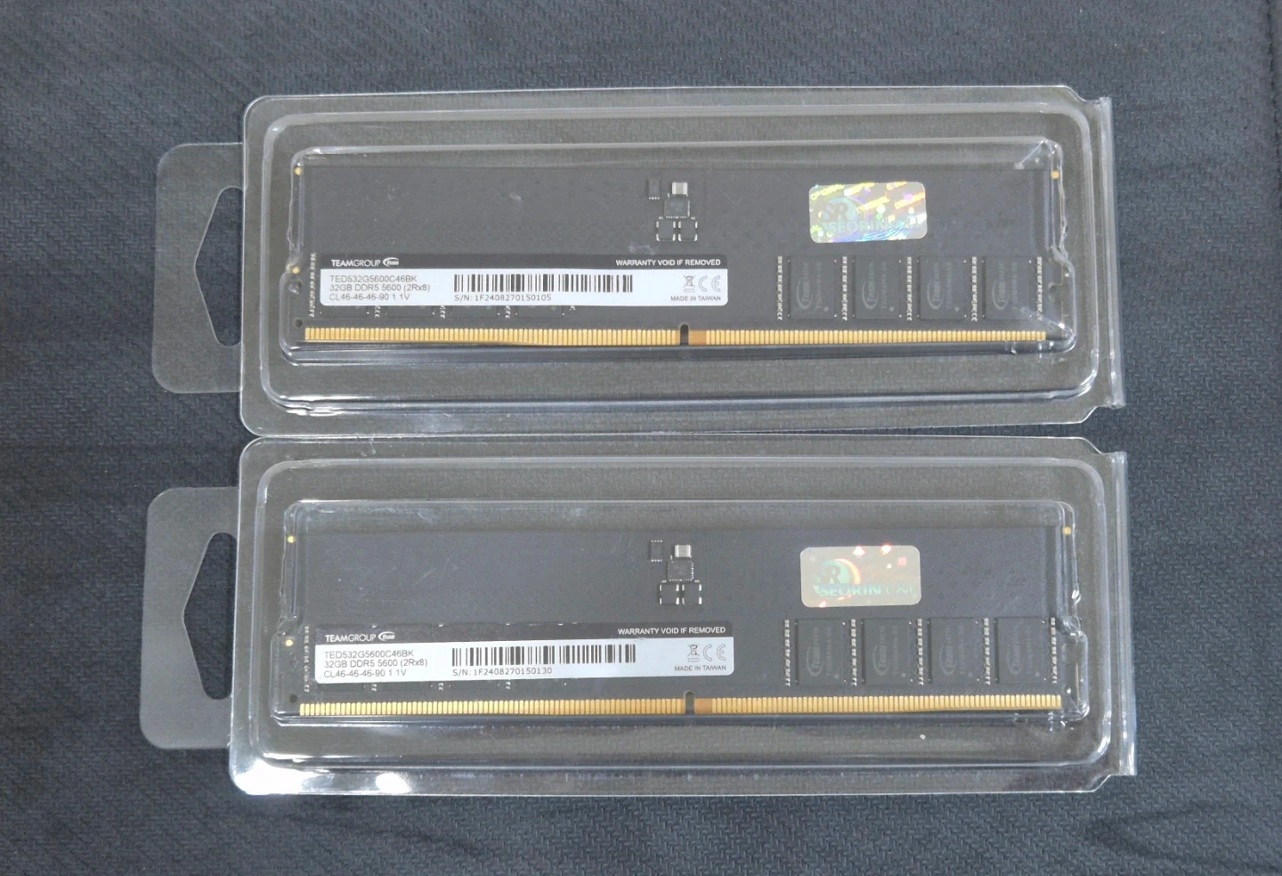 새제품급) 팀그룹 DDR5 64GB(32GB×2) 5600MHz 서린 정품