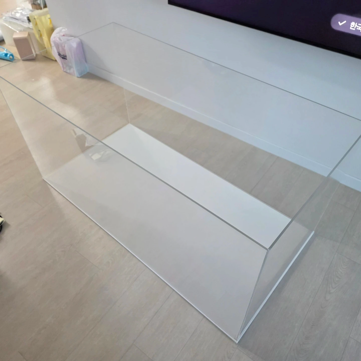 골든 햄스터용 투명 아크릴 케이지 120×60