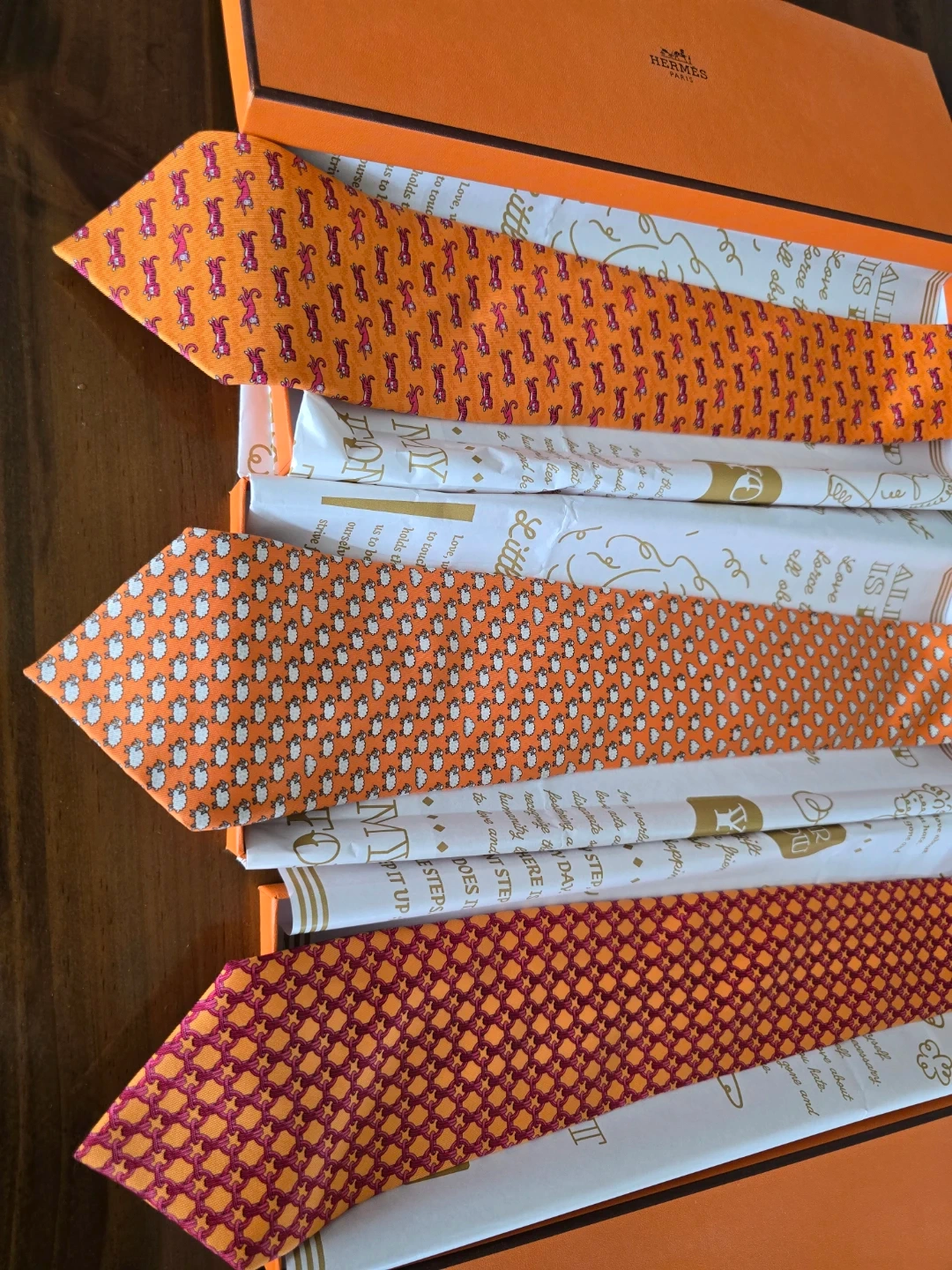 에르메스(Hermès)클래식 넥타이 3종