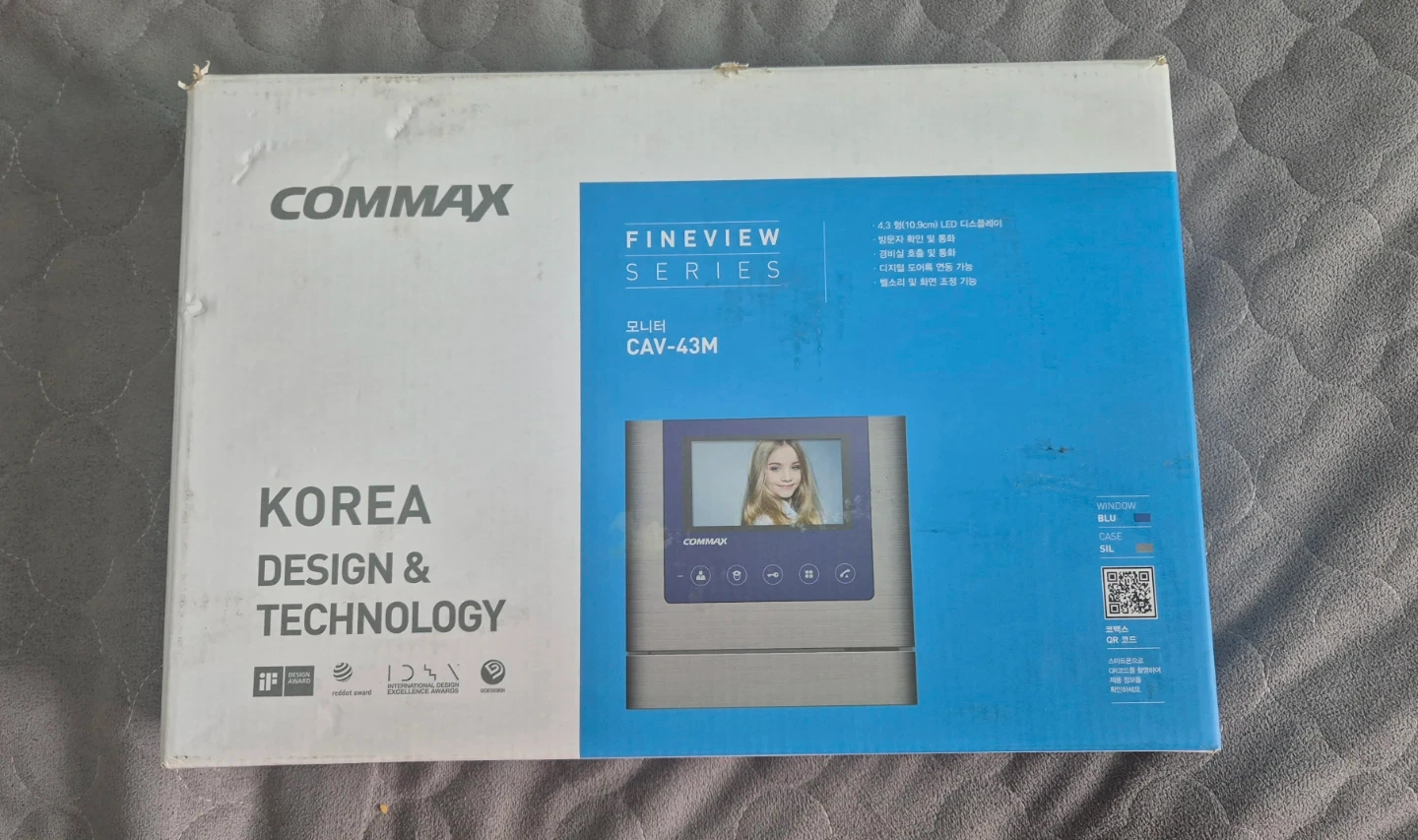 코맥스 CAV-43M 비디오폰 +( 현관카메라DRC-4Y)