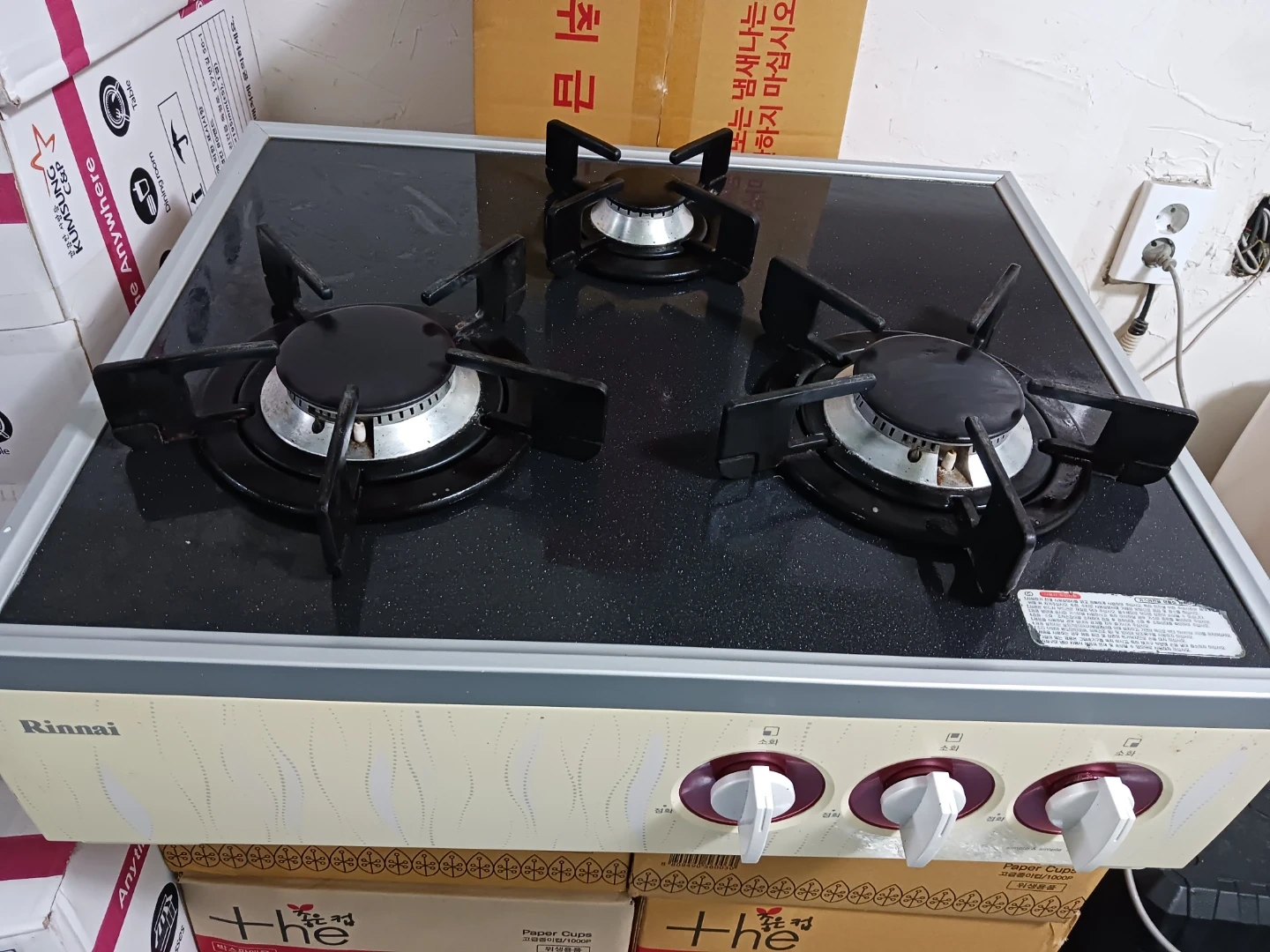 린나이 3구 가스레인지