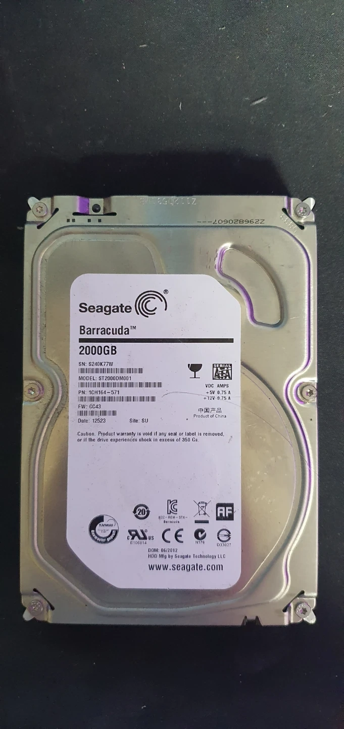 Seagate 바라쿠다 2TB HDD(네고환영)