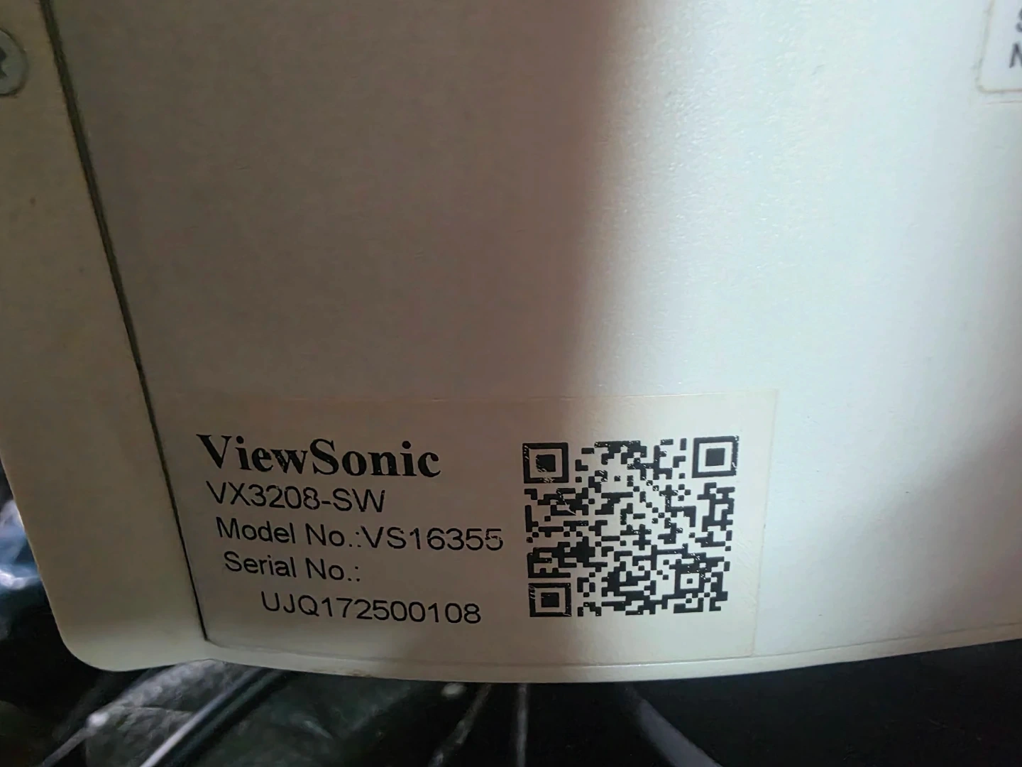뷰소닉 VX3208-SW 모니터 화이트 듀얼모니터