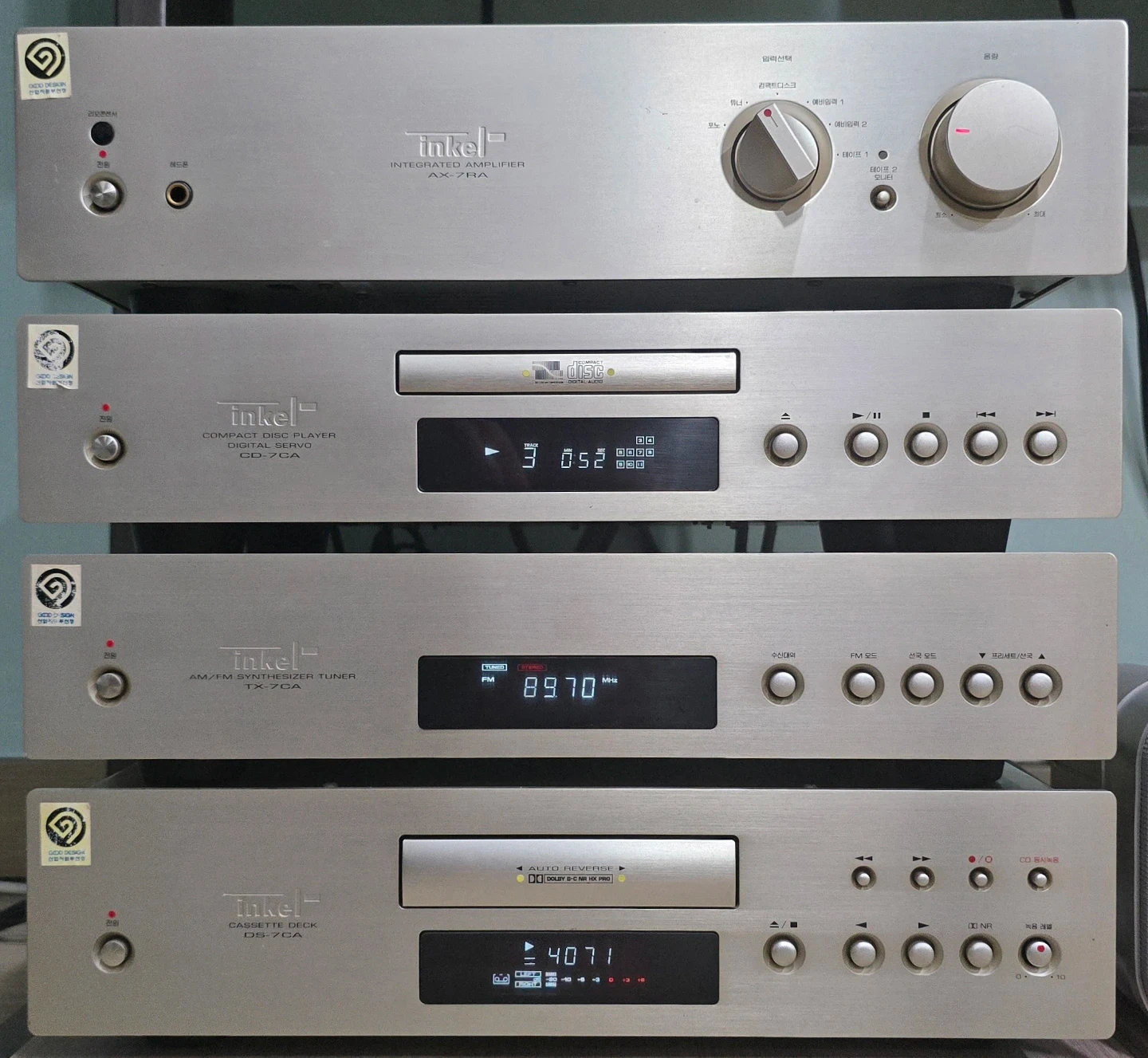 Inkel AX-7RA Inte Amp 및 Inkel Pro-9 Speaker