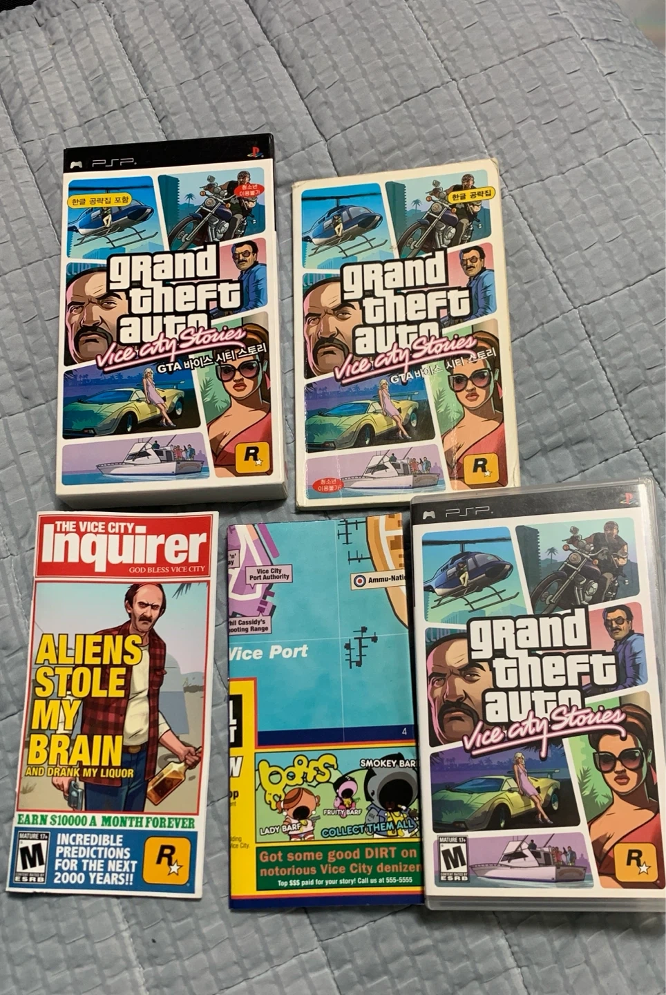PSP 정발 GTA 바이스 시티 스토리 (풀구성)
