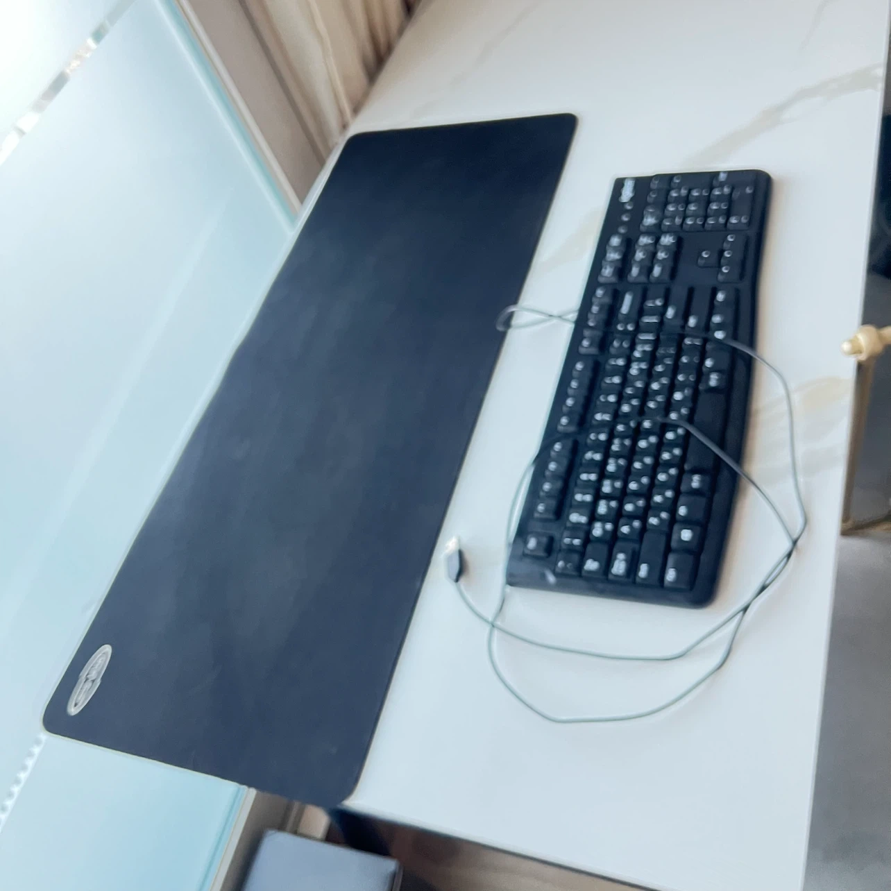 로지텍 K120 유선 키보드 거의 새것 상태 깨끗 패드 세트