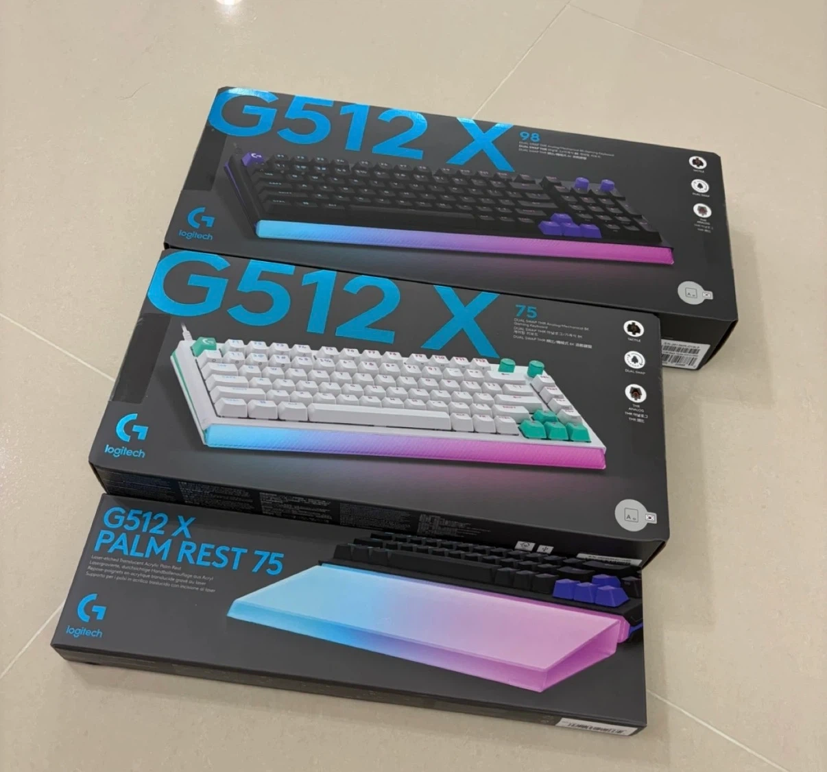 로지텍 정품) G512 X 게이밍 키보드 (블랙/화이트)
