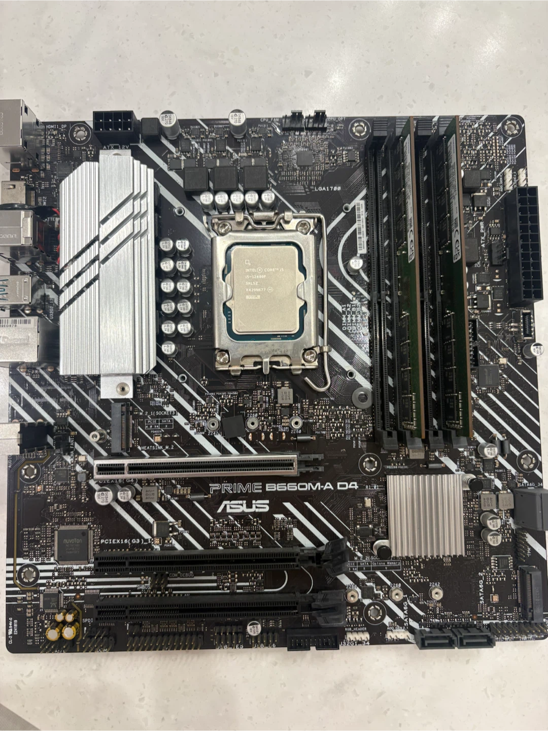 인텔 i5-12400F CPU + ASUS PRIME B660M-A D4 메인보드 | 디지털기기