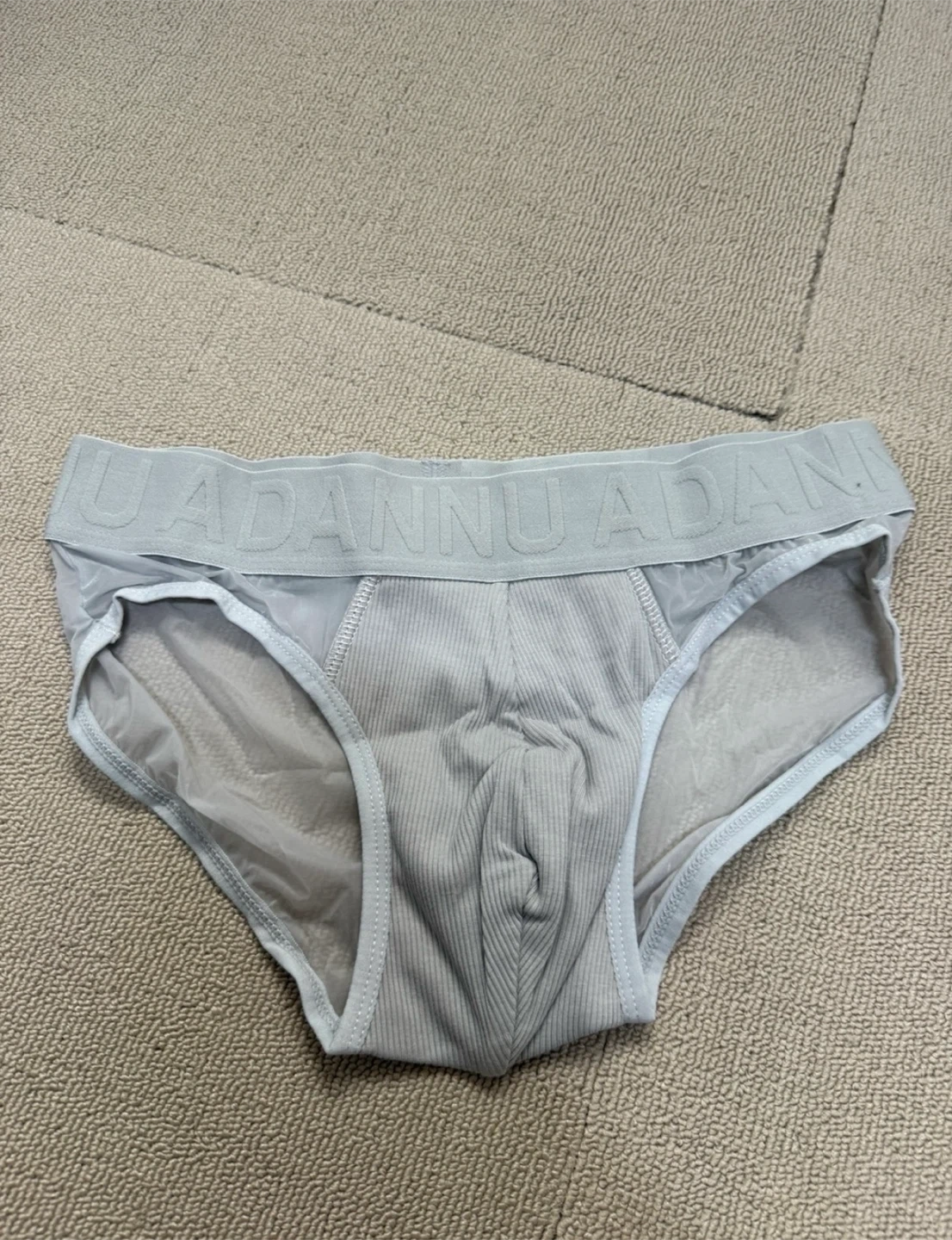 남자 드로즈 속옷 팬티 그레이