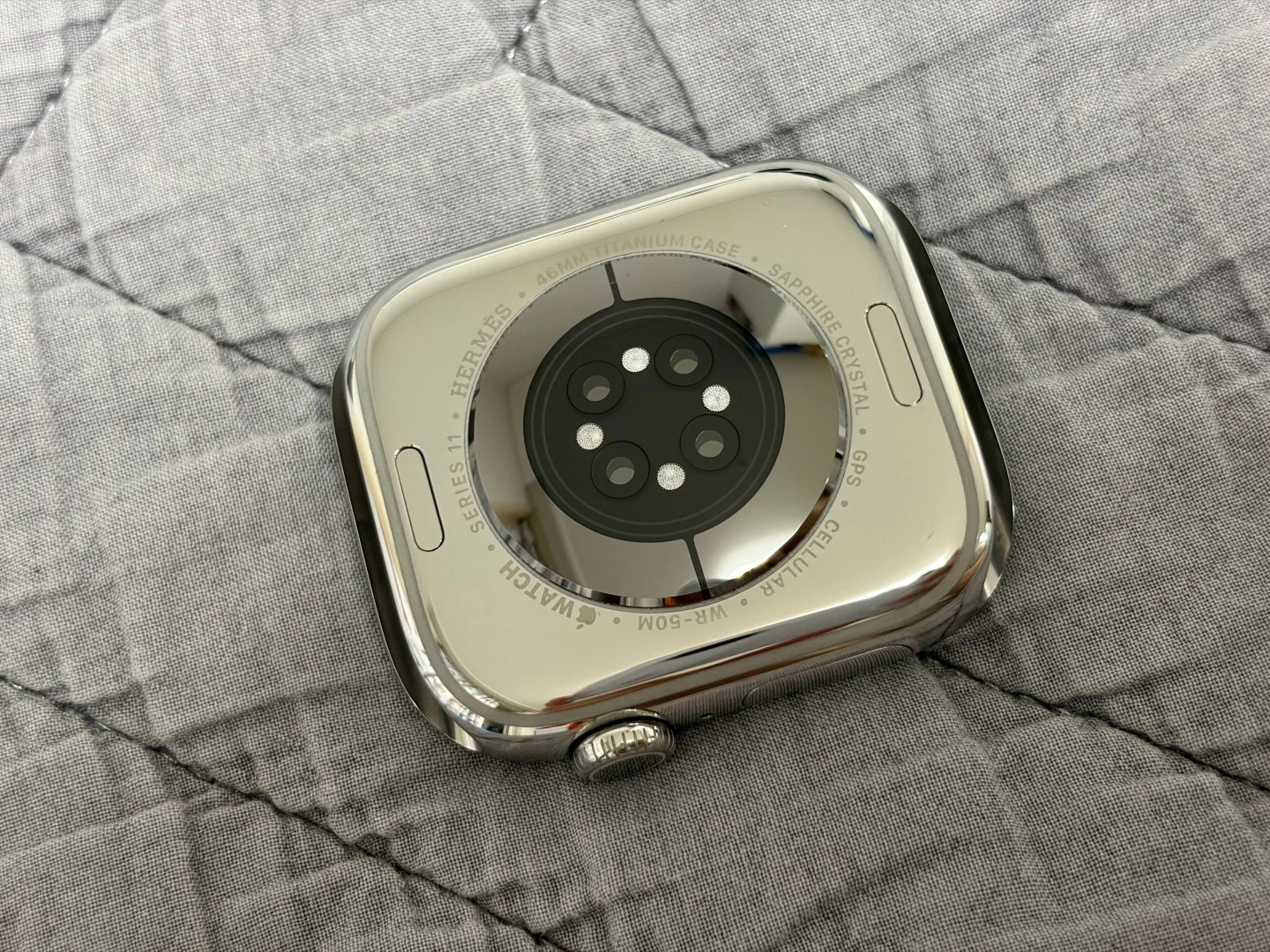 애플워치11 에르메스 46mm 실버 티타늄