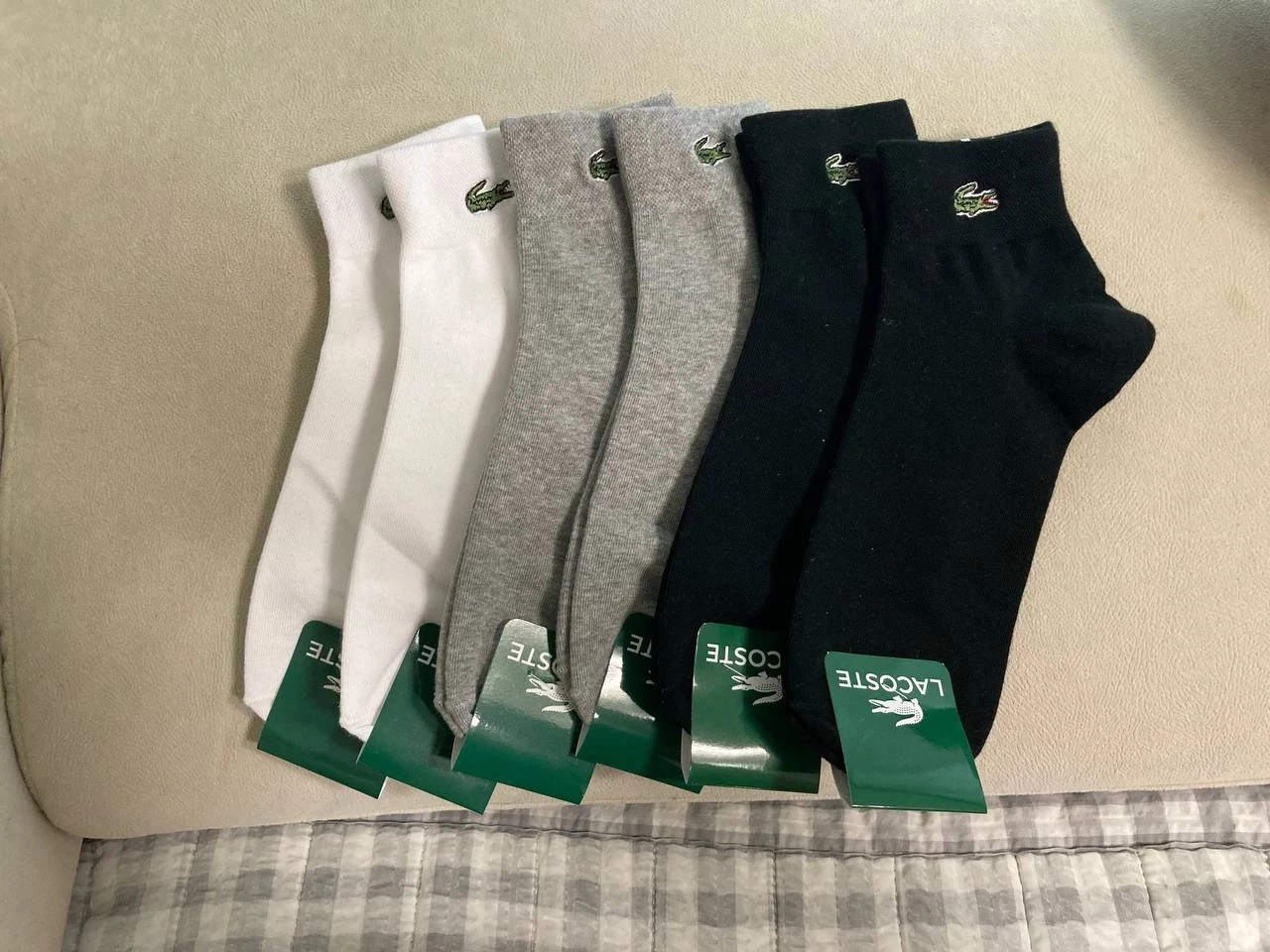 라코스테 단목 양말 6켤레