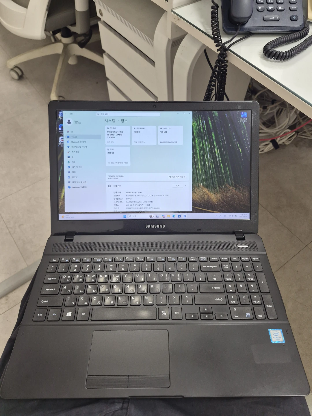 삼성 노트북 NT371B5L i5-6300HQ 8/250GB
