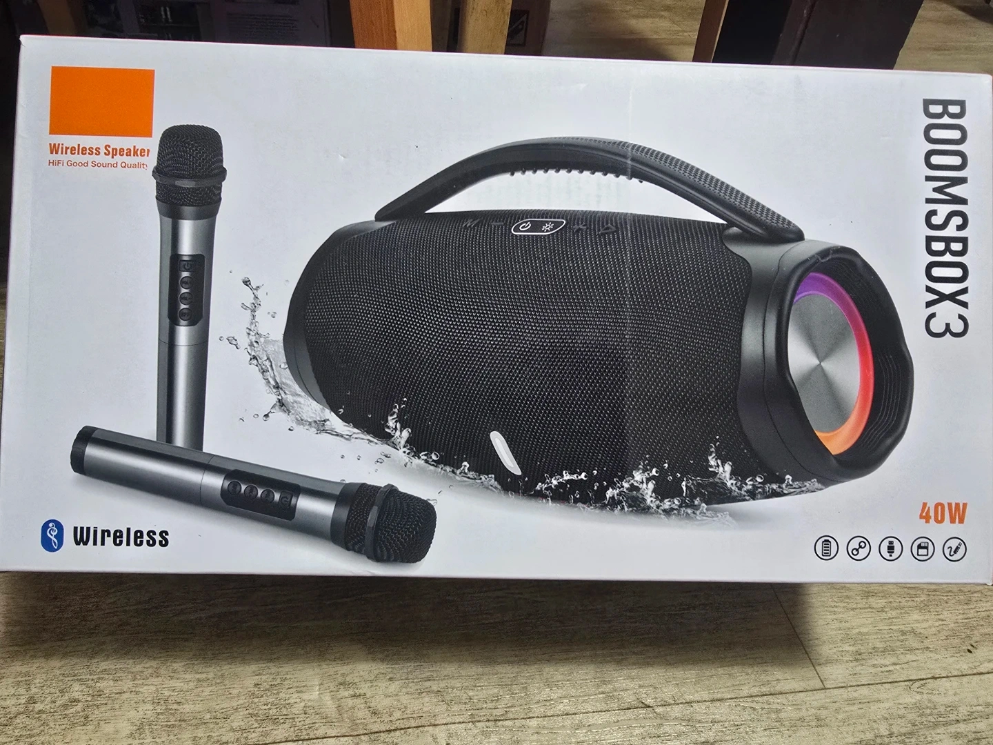 BOOMBOX3 블루투스 스피커 마이크 2개 포함