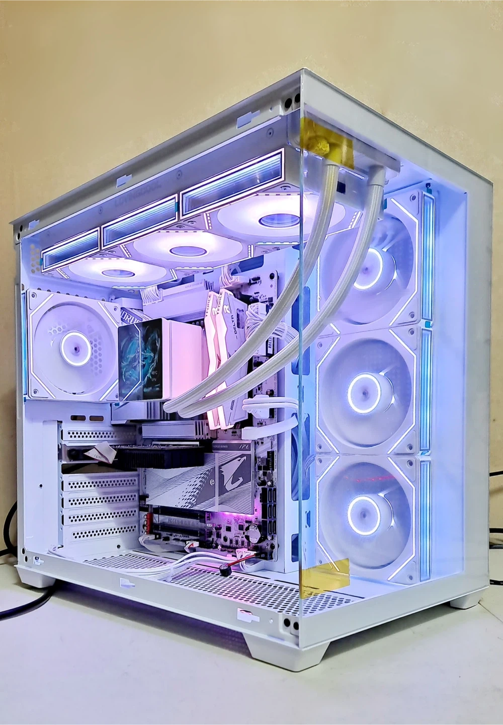 인텔 i9 14900KF 화이트 반본체 고사양 컴퓨터 데스크탑 본체 PC