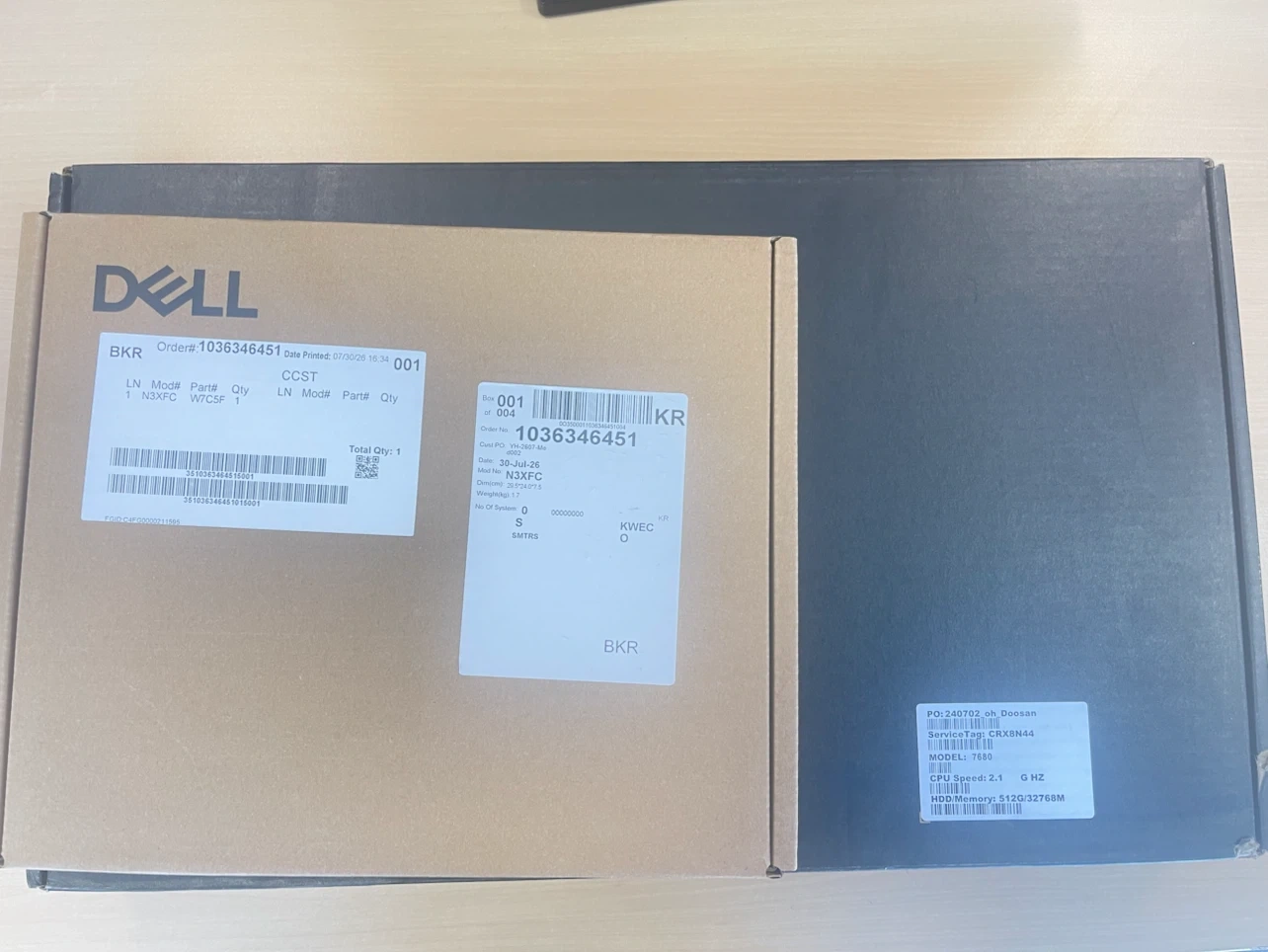 델 Precusion 7680 16” 모발웍 i7 32gb 13세대/도킹 WD25