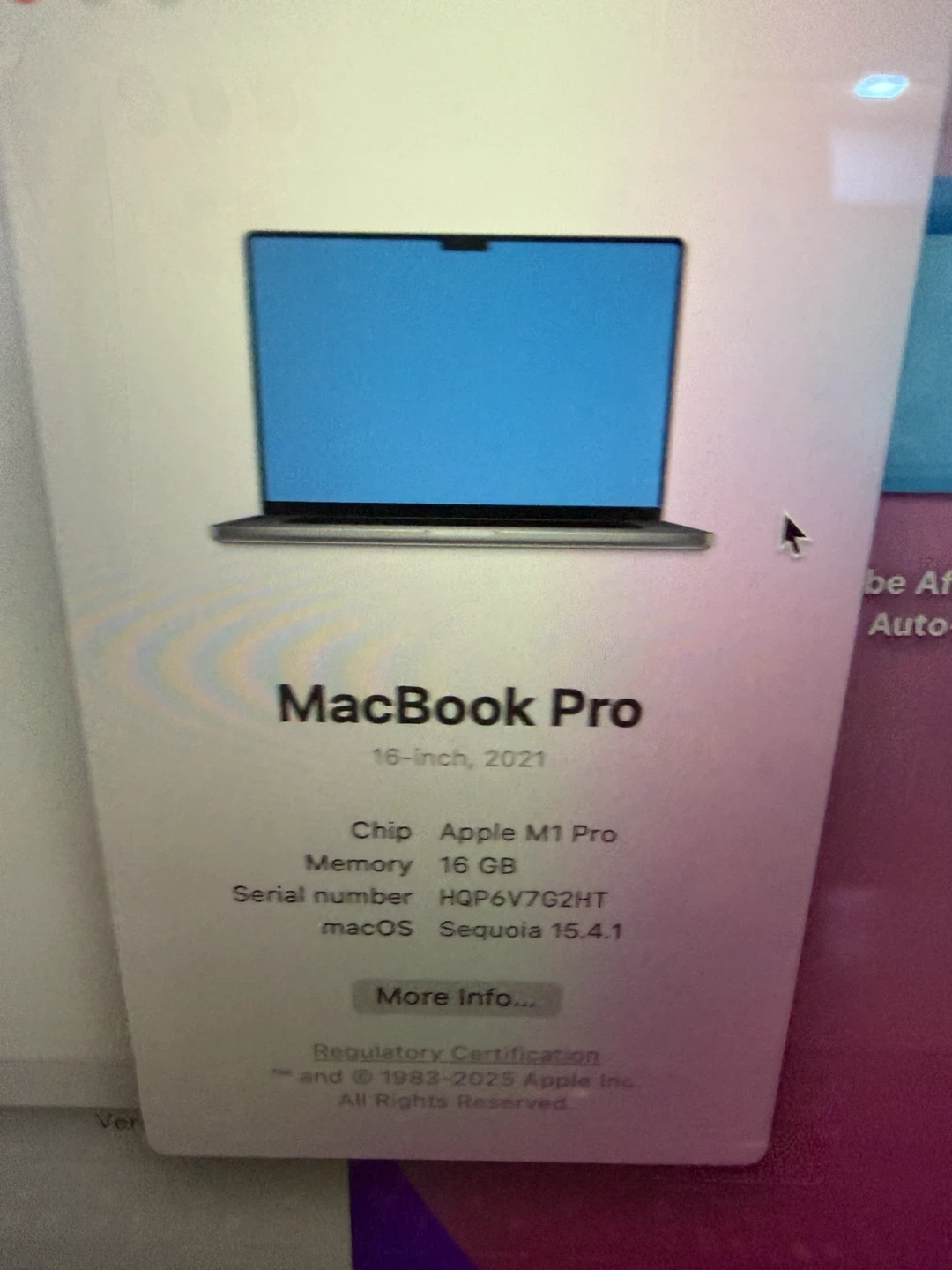 맥북 프로 16인치 M1 Pro 16GB 1TB