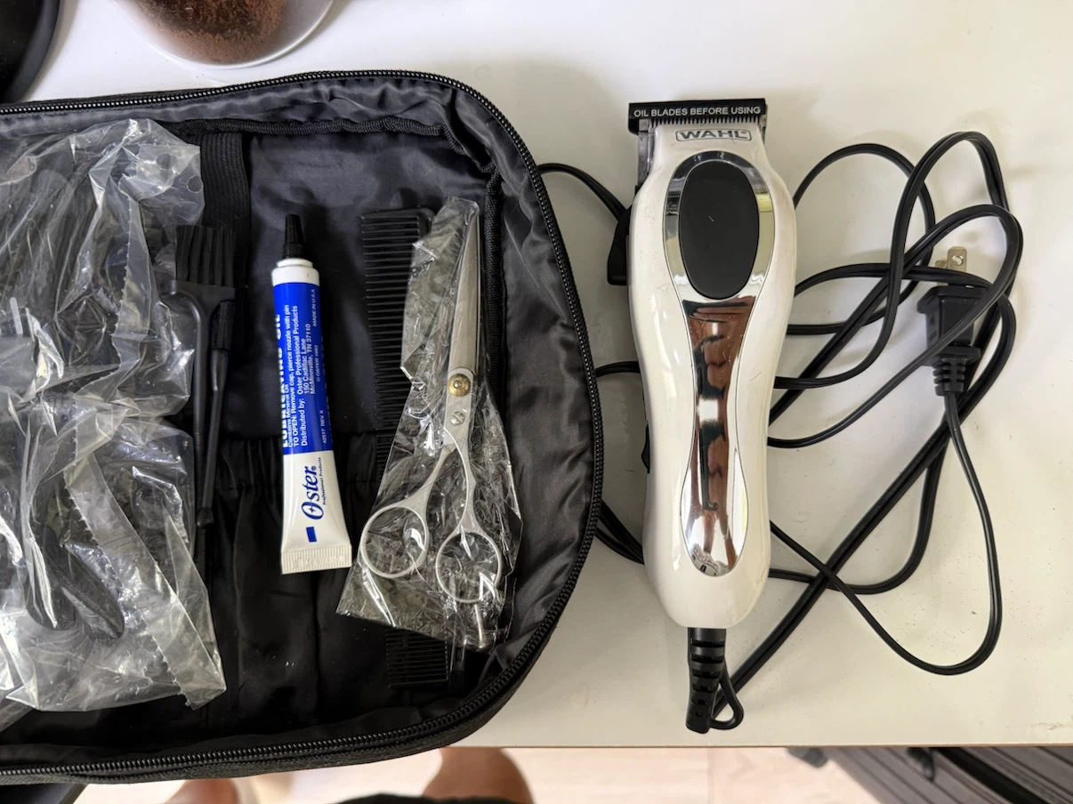 110V 미국 WAHL 전문가용 유선 이발기 세트 + Oster 유선 피니셔