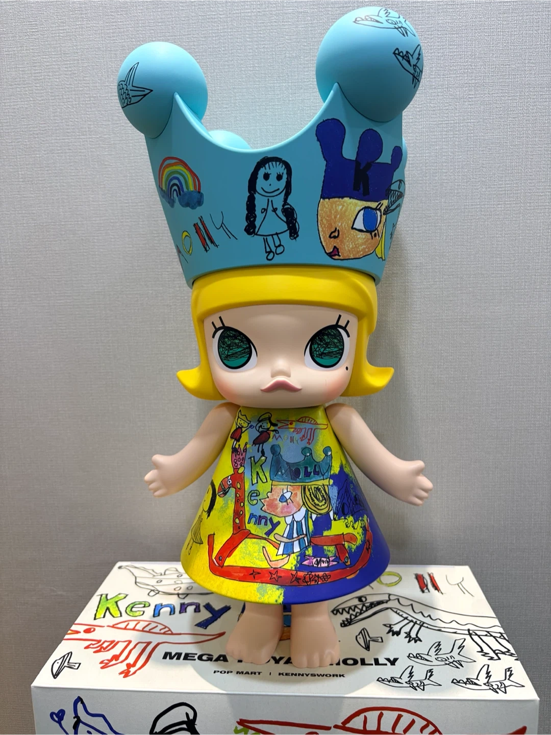 새것! POP MART 메가 로얄 몰리 피규어
