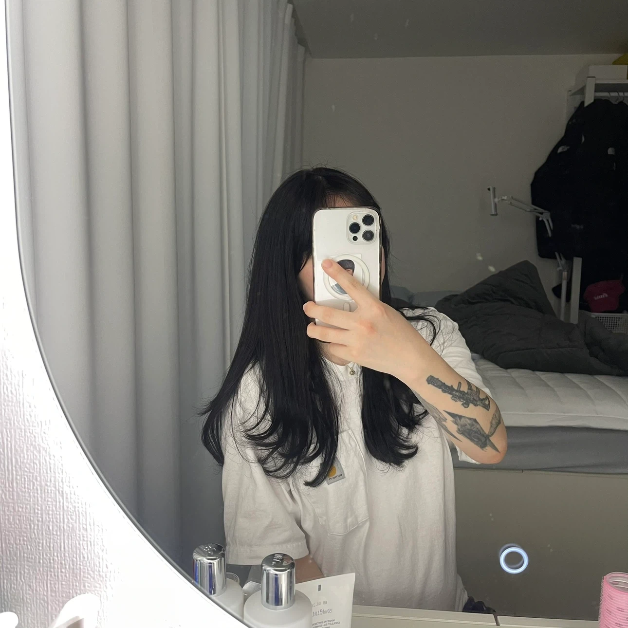 LED 타원형 거울 화장대거울