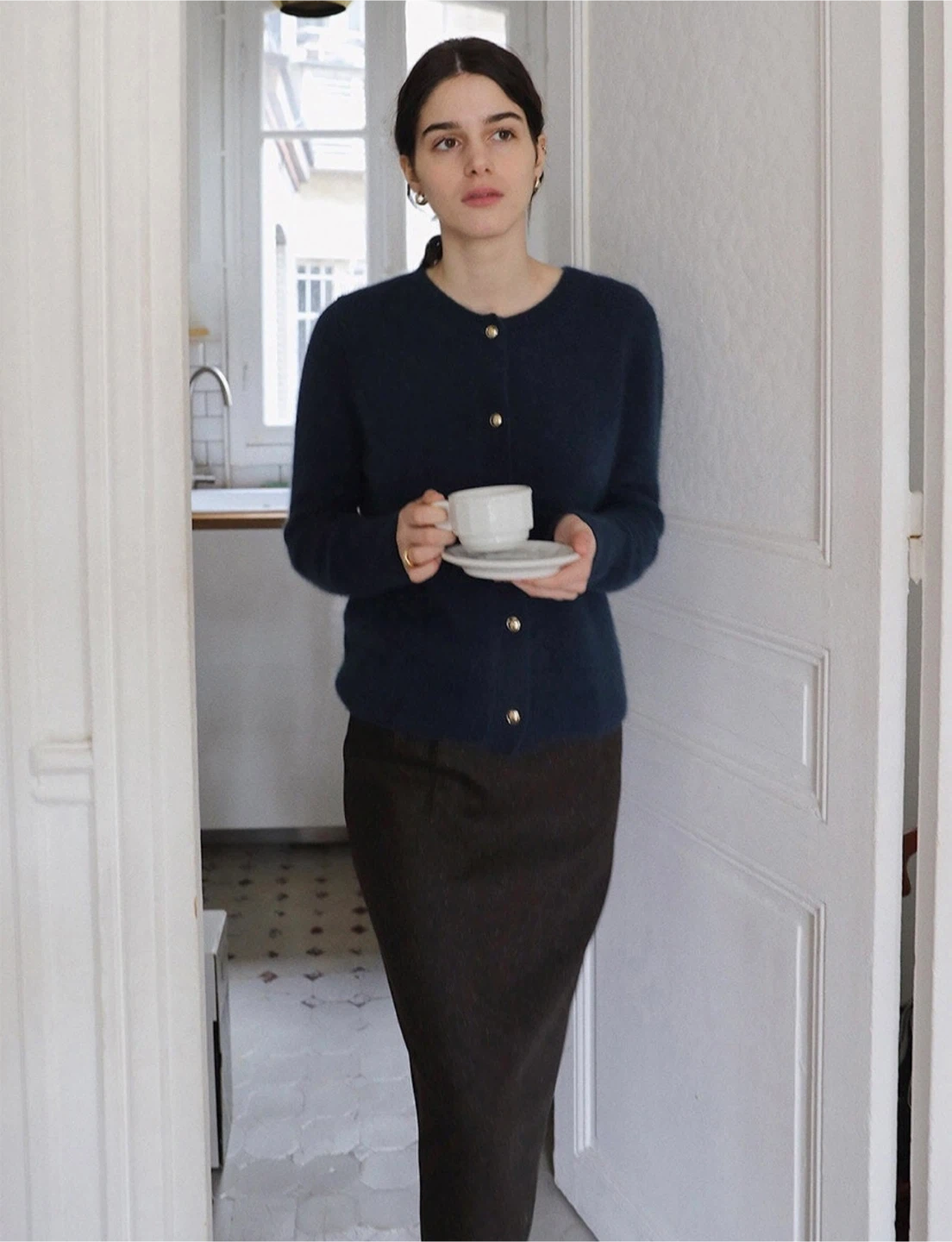 LO61 classic raccoon cardigan (Deep blue) | 여성의류 | 당근 중고거래