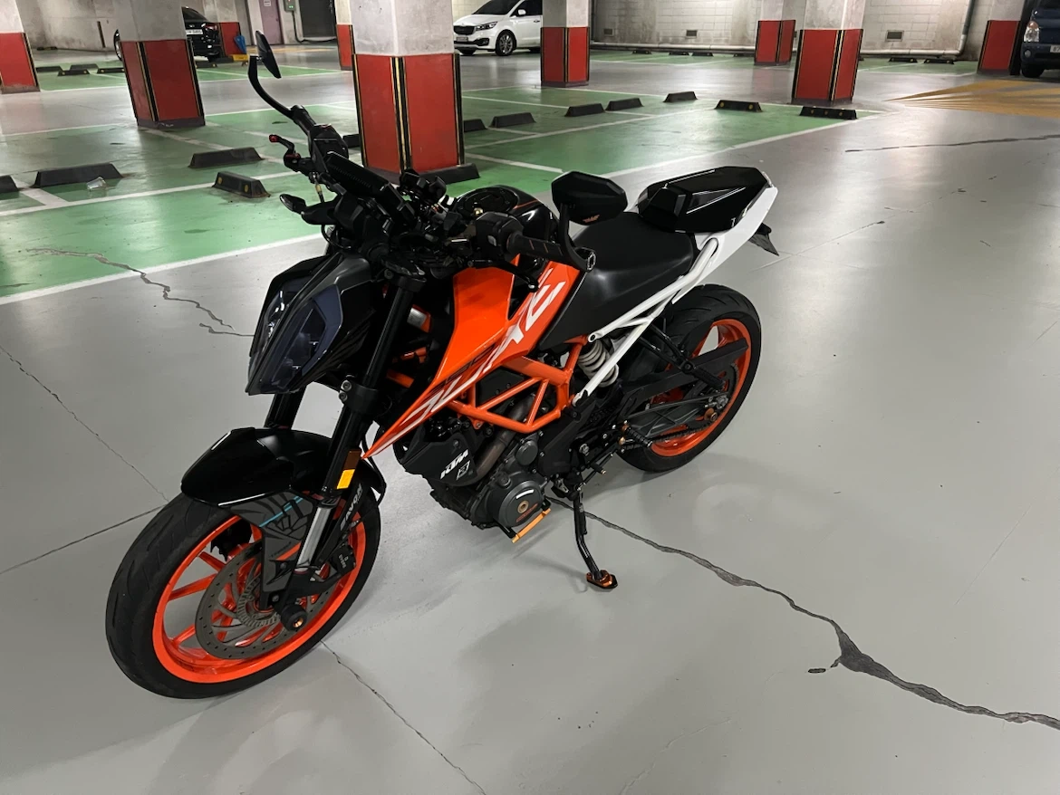 KTM 390 듀크 오렌지/블랙 17년식 3.2만키로
