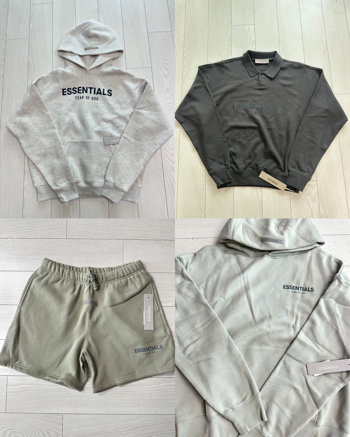 피어오브갓 에센셜 키즈 후드 쇼츠 XL XXL