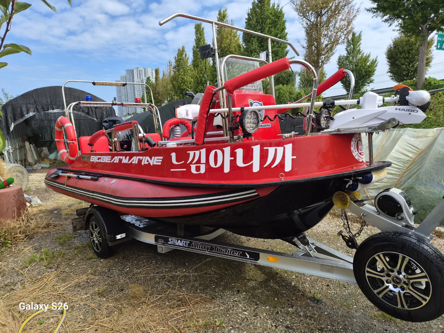BIGBEARMARINE 보트 풀옵션6인승(가이드모터 배터리 제외시1850만)