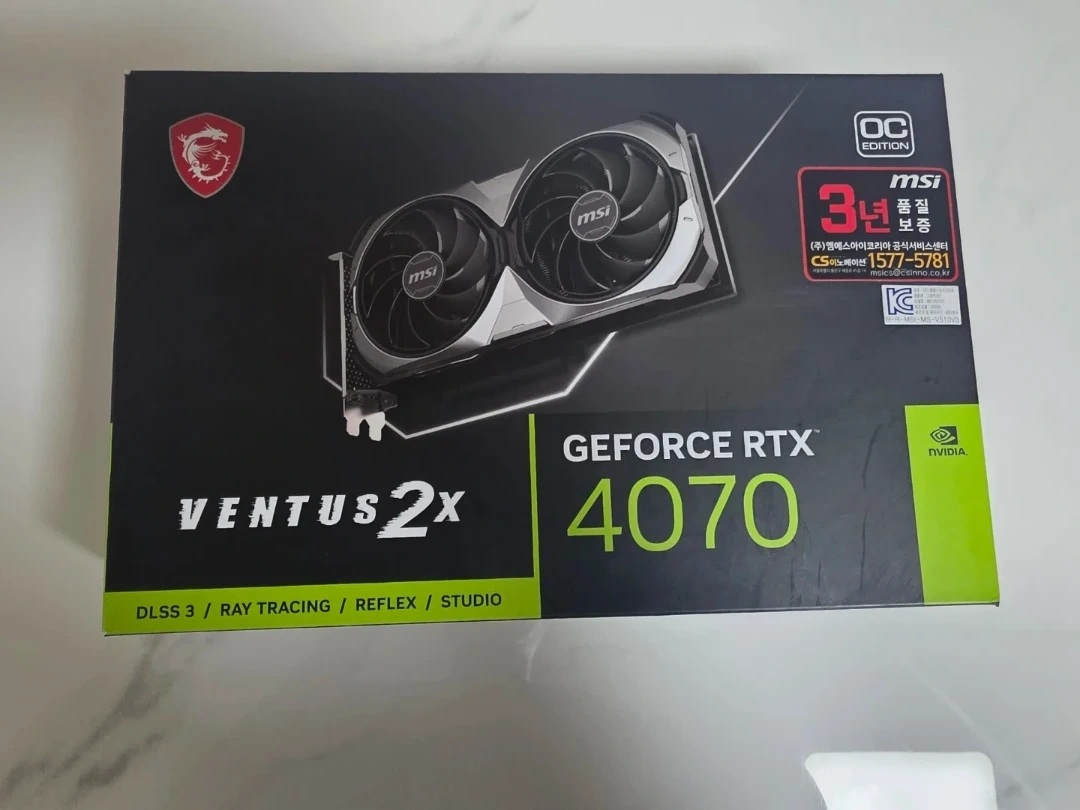MSI 지포스 RTX 4070 벤투스 2x 12GB