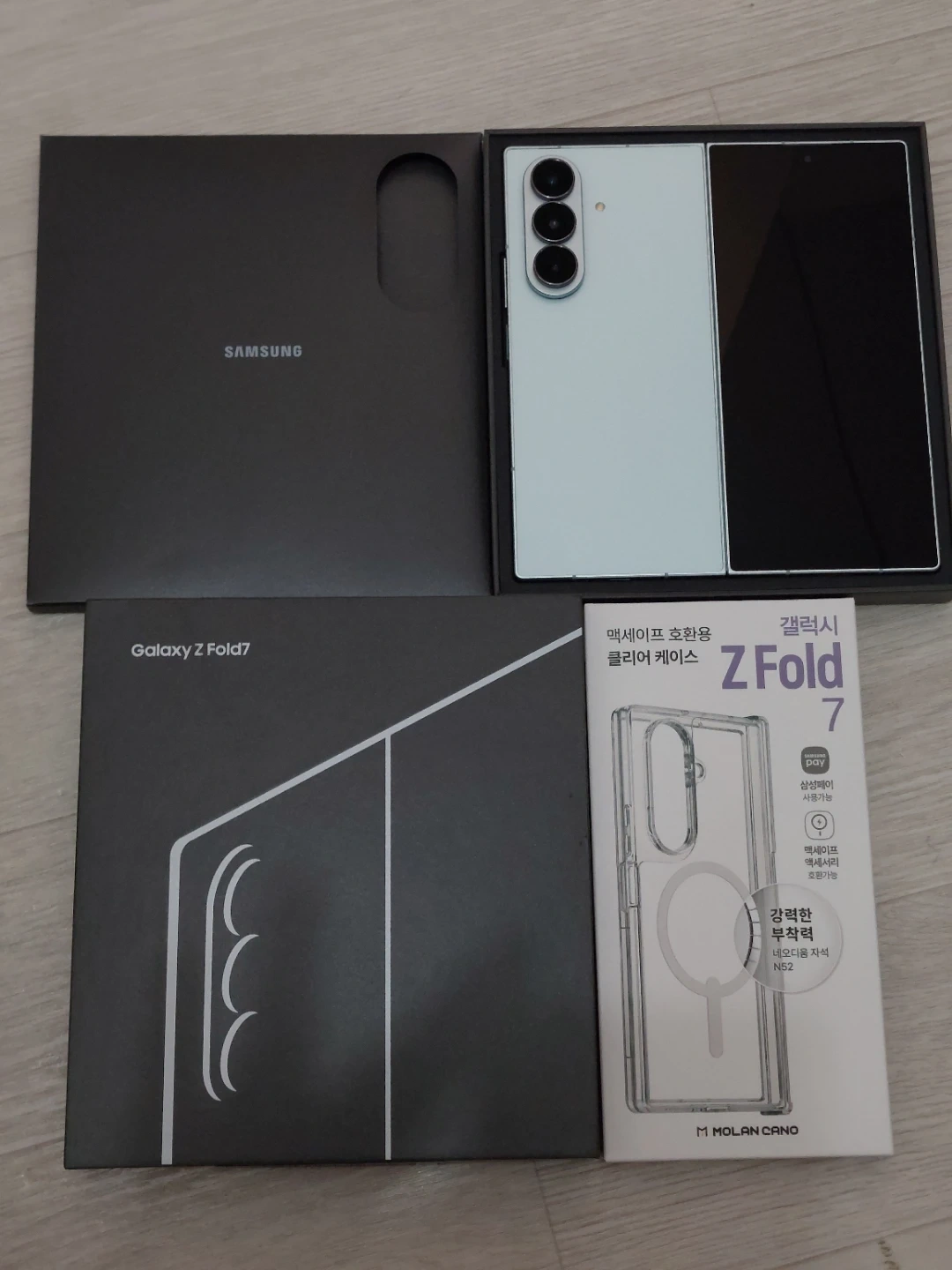 올갈이 자급제 갤럭시 Z 폴드7 512g민트 색상 팝니다
