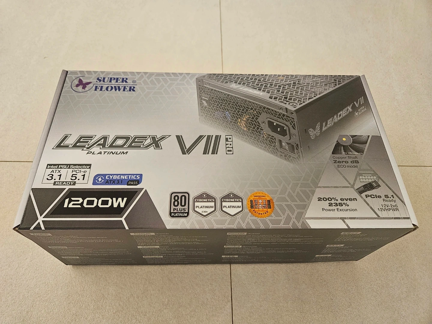 Superflower Leadex VII PRO 1200W Platinum 파워