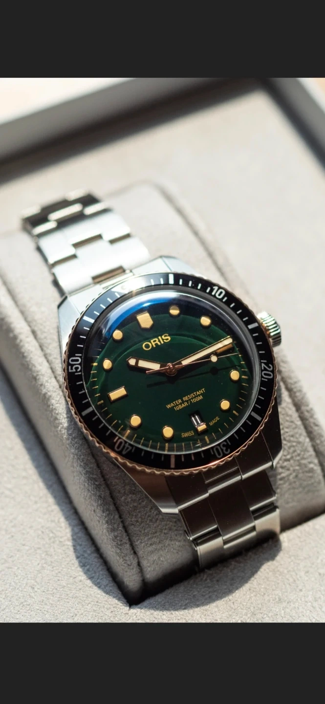 오리스 식스티파이브 그린 40mm