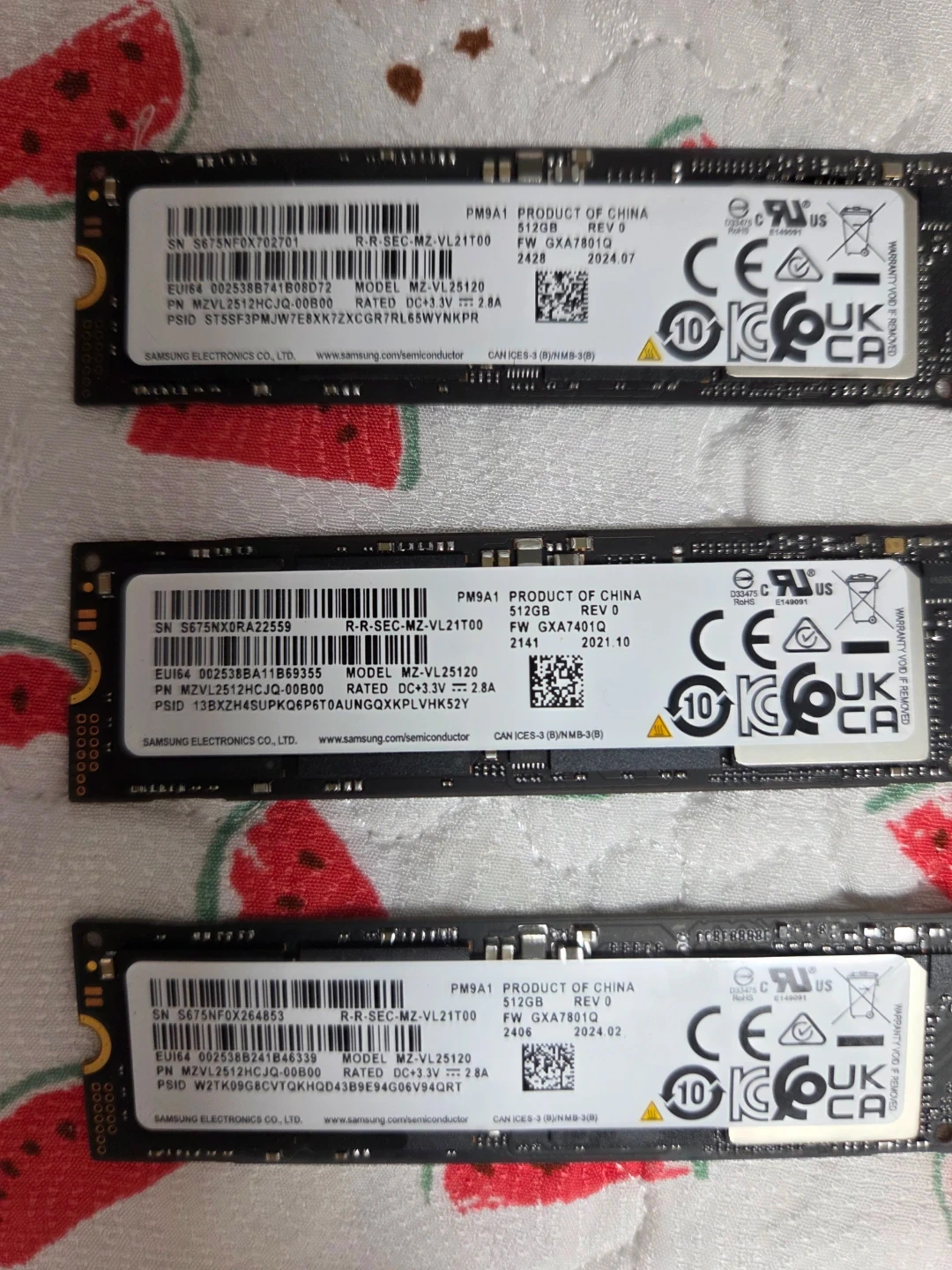 삼성 PM9A1 NVMe SSD 512기가 판매 개당 가격